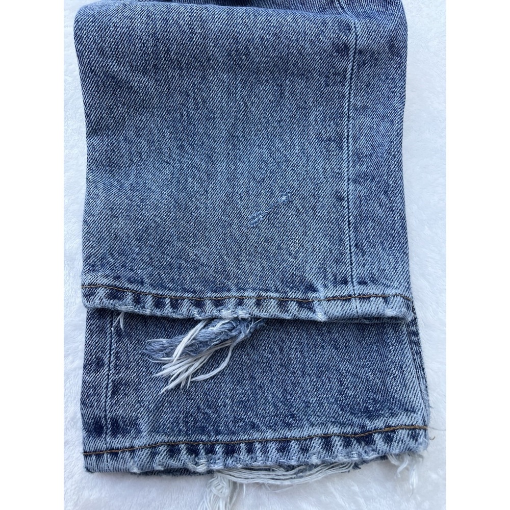 AGOLDE Riley High Rise Straight Button Fly Jeans Size 27 Crop - Picture 11 of 12